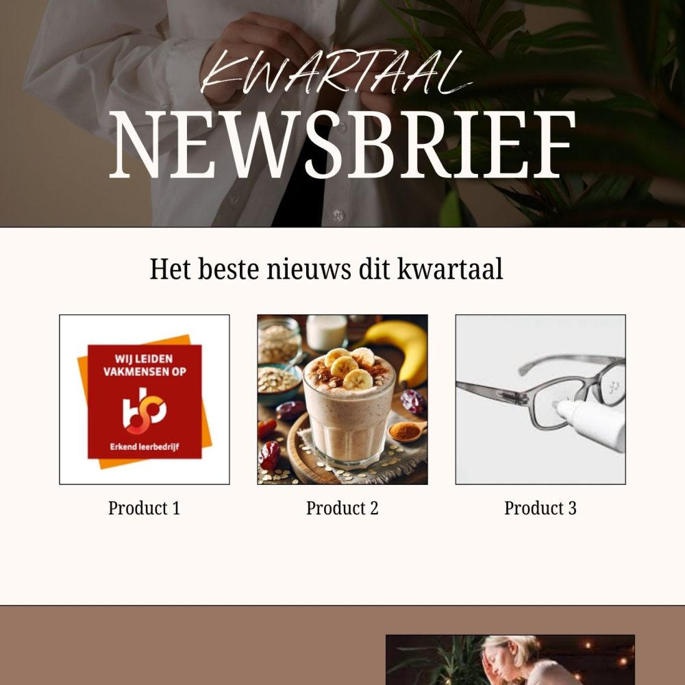 Brown and Beige Clean Minimalist Fashion Weekly Newsletter